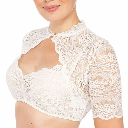 Annika | Elegante dames Oktoberfest dirndlblouse van kant