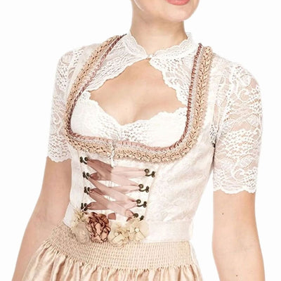 Annika | Elegante dames Oktoberfest dirndlblouse van kant