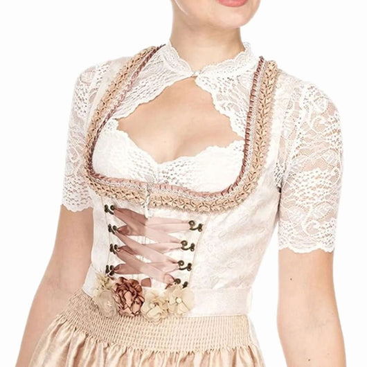 Annika | Elegante dames Oktoberfest dirndlblouse van kant
