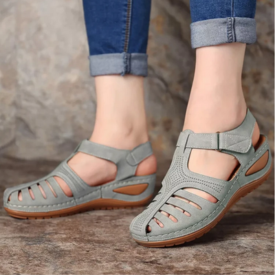 Karin | Dames wandelsandalen met uitsparingen voor het voorjaar