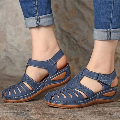 Karin | Dames wandelsandalen met uitsparingen voor het voorjaar