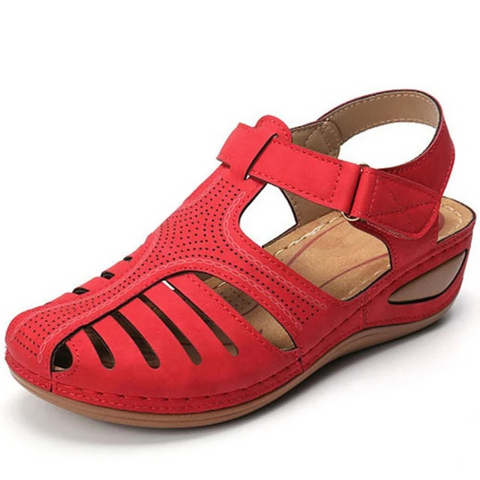 Karin | Dames wandelsandalen met uitsparingen voor het voorjaar