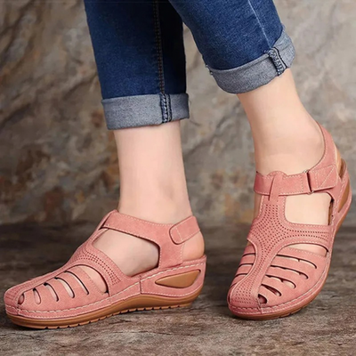 Karin | Dames wandelsandalen met uitsparingen voor het voorjaar