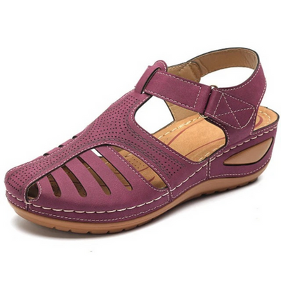 Karin | Dames wandelsandalen met uitsparingen voor het voorjaar