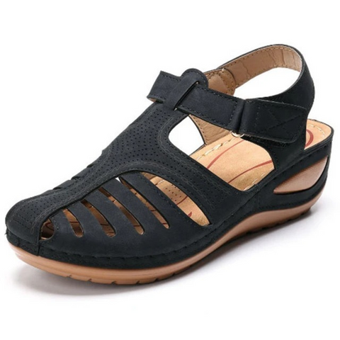 Karin | Dames wandelsandalen met uitsparingen voor het voorjaar