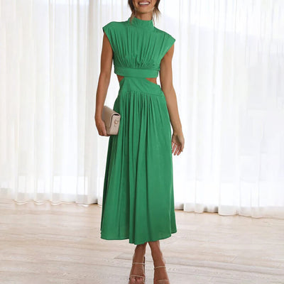 Daniela | Dames midijurk met cut-out voor elke gelegenheid