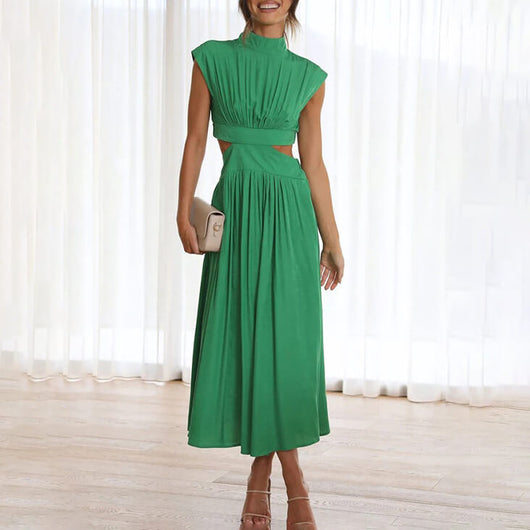 Daniela | Dames midijurk met cut-out voor elke gelegenheid