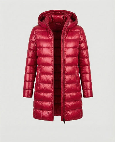 Annika | Ultralichte dames donsjas met slim fit en capuchon