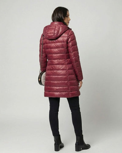 Johanna | Ultralichte slim-fit dames donsjas met capuchon