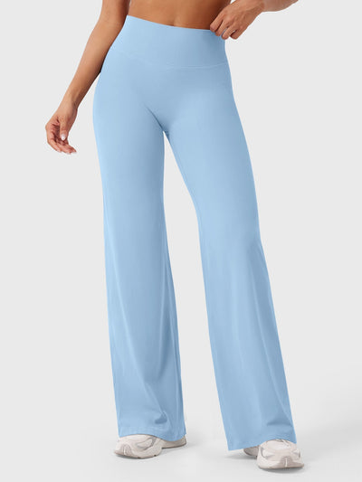 Doris | Dames zomerbroek met wijd uitlopende pijp en hoge taille