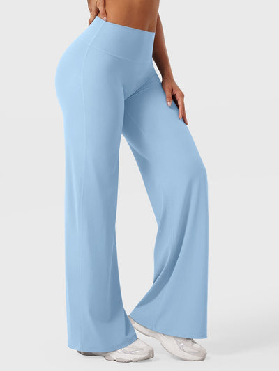 Doris | Dames zomerbroek met wijd uitlopende pijp en hoge taille