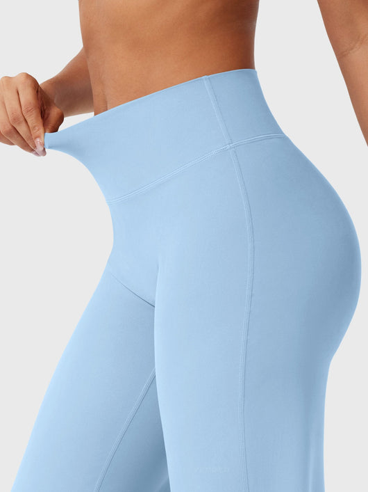 Doris | Dames zomerbroek met wijd uitlopende pijp en hoge taille