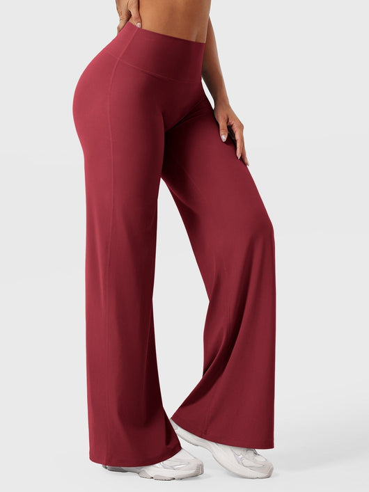 Doris | Dames zomerbroek met wijd uitlopende pijp en hoge taille