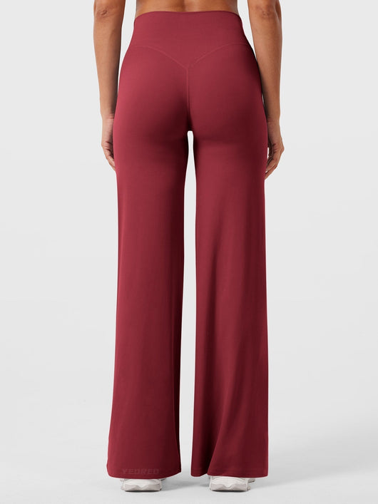 Doris | Dames zomerbroek met wijd uitlopende pijp en hoge taille