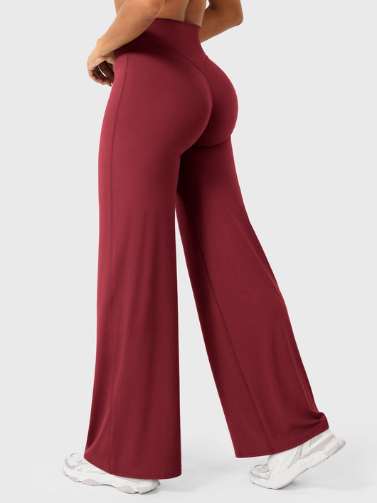Doris | Dames zomerbroek met wijd uitlopende pijp en hoge taille