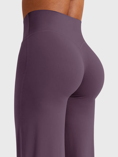 Doris | Dames zomerbroek met wijd uitlopende pijp en hoge taille