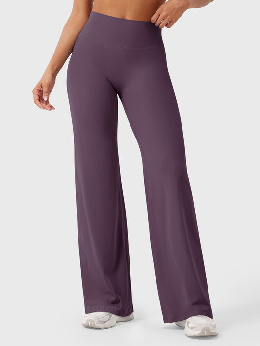 Doris | Dames zomerbroek met wijd uitlopende pijp en hoge taille