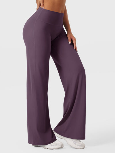 Doris | Dames zomerbroek met wijd uitlopende pijp en hoge taille