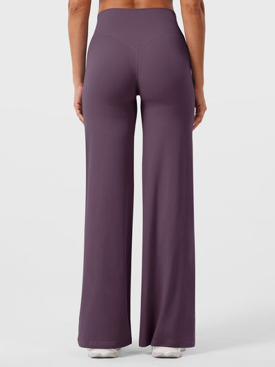 Doris | Dames zomerbroek met wijd uitlopende pijp en hoge taille
