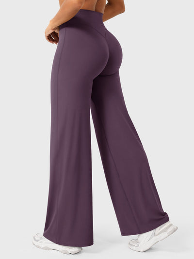 Doris | Dames zomerbroek met wijd uitlopende pijp en hoge taille
