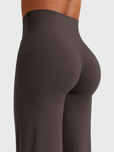 Doris | Dames zomerbroek met wijd uitlopende pijp en hoge taille
