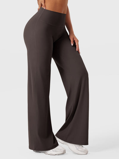 Doris | Dames zomerbroek met wijd uitlopende pijp en hoge taille