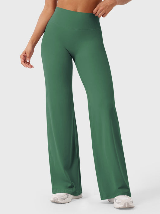 Doris | Dames zomerbroek met wijd uitlopende pijp en hoge taille