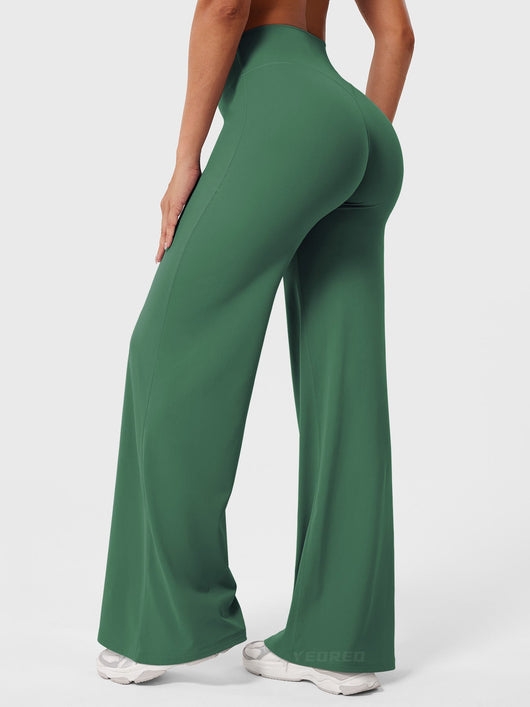Doris | Dames zomerbroek met wijd uitlopende pijp en hoge taille