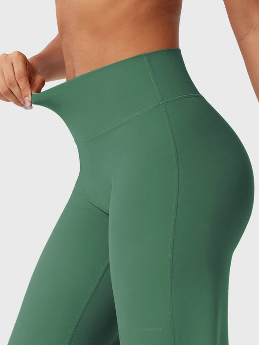 Doris | Dames zomerbroek met wijd uitlopende pijp en hoge taille