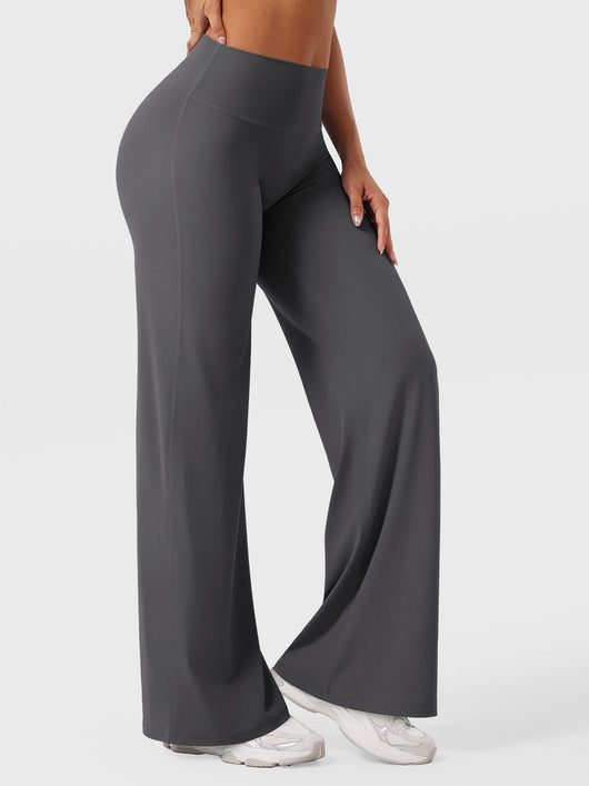 Doris | Dames zomerbroek met wijd uitlopende pijp en hoge taille
