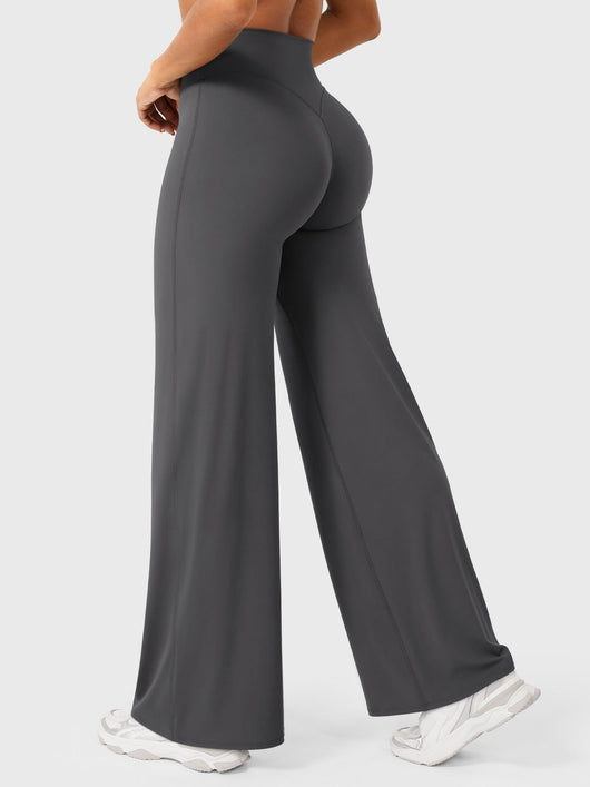Doris | Dames zomerbroek met wijd uitlopende pijp en hoge taille