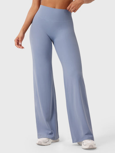 Doris | Dames zomerbroek met wijd uitlopende pijp en hoge taille