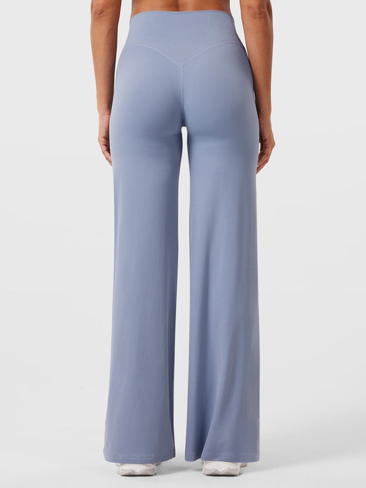 Doris | Dames zomerbroek met wijd uitlopende pijp en hoge taille