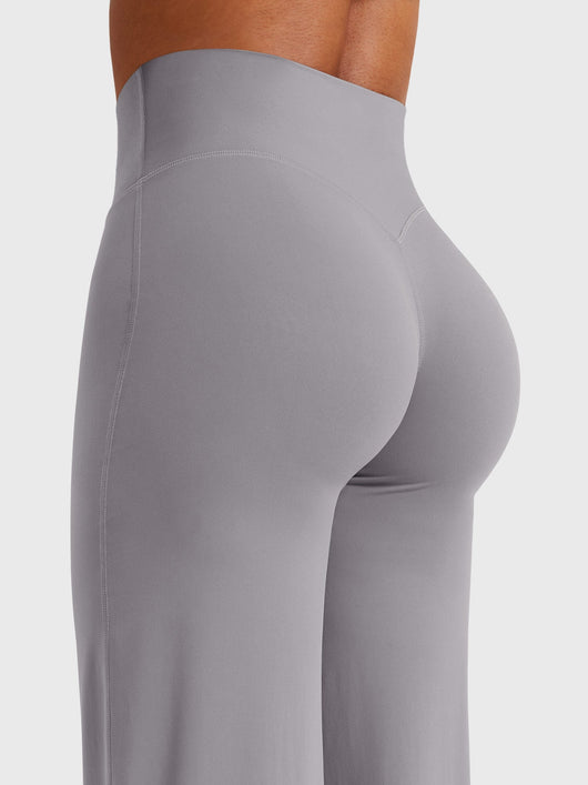 Doris | Dames zomerbroek met wijd uitlopende pijp en hoge taille