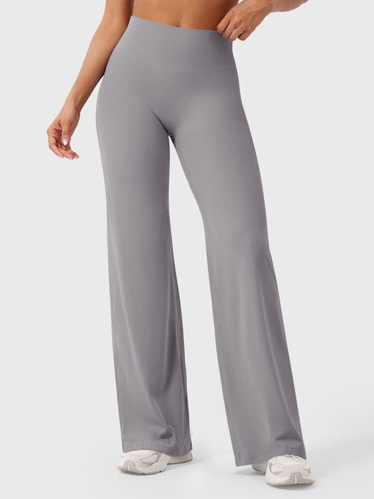 Doris | Dames zomerbroek met wijd uitlopende pijp en hoge taille