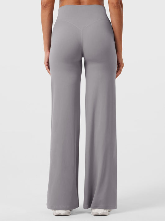 Doris | Dames zomerbroek met wijd uitlopende pijp en hoge taille