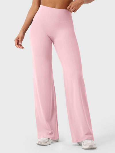 Doris | Dames zomerbroek met wijd uitlopende pijp en hoge taille