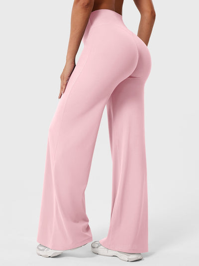 Doris | Dames zomerbroek met wijd uitlopende pijp en hoge taille