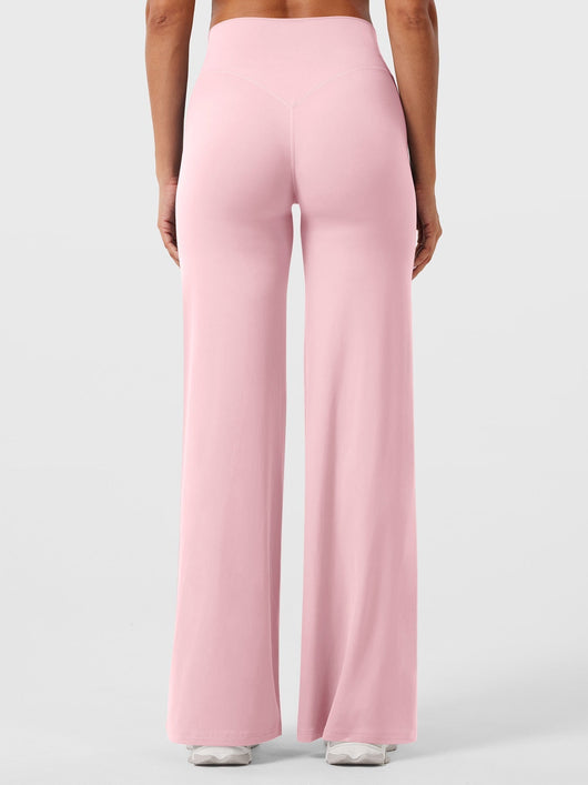 Doris | Dames zomerbroek met wijd uitlopende pijp en hoge taille