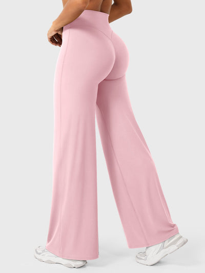 Doris | Dames zomerbroek met wijd uitlopende pijp en hoge taille