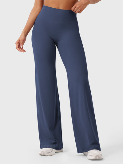 Doris | Dames zomerbroek met wijd uitlopende pijp en hoge taille