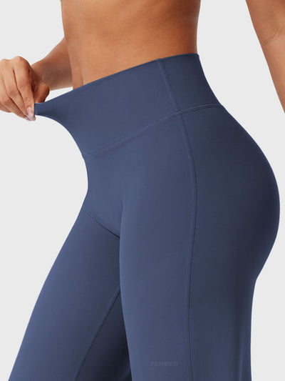 Doris | Dames zomerbroek met wijd uitlopende pijp en hoge taille