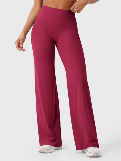 Doris | Dames zomerbroek met wijd uitlopende pijp en hoge taille