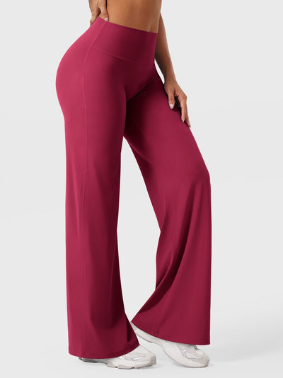 Doris | Dames zomerbroek met wijd uitlopende pijp en hoge taille