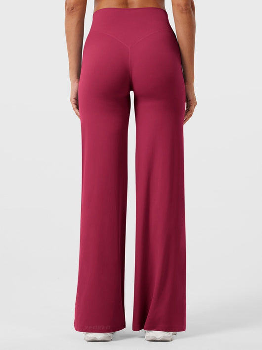 Doris | Dames zomerbroek met wijd uitlopende pijp en hoge taille