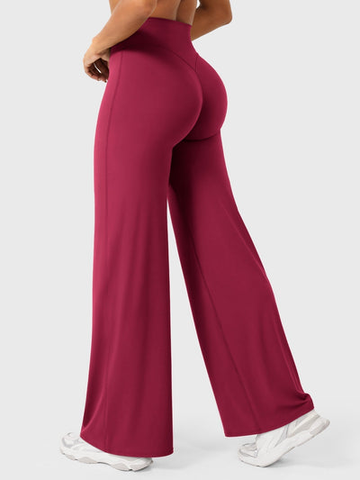 Doris | Dames zomerbroek met wijd uitlopende pijp en hoge taille