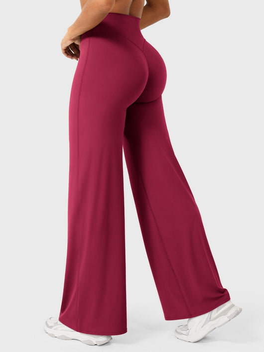 Doris | Dames zomerbroek met wijd uitlopende pijp en hoge taille
