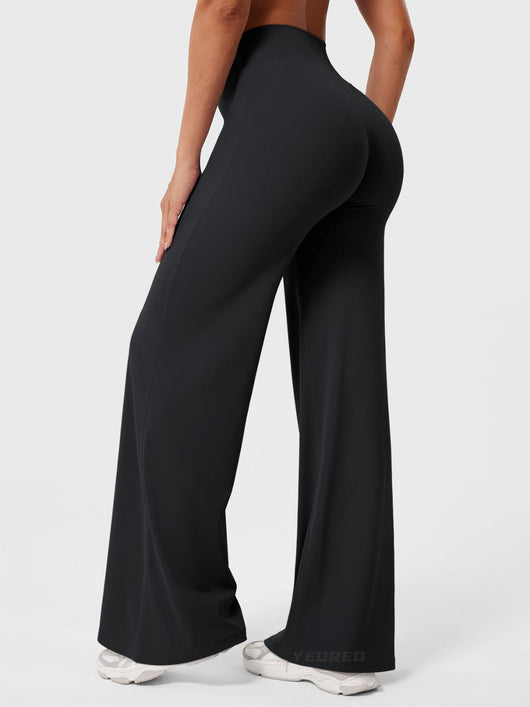 Doris | Dames zomerbroek met wijd uitlopende pijp en hoge taille