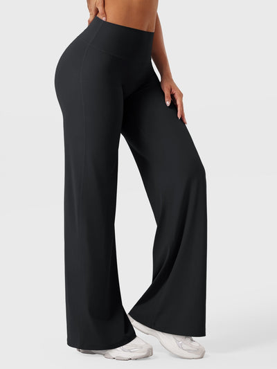 Doris | Dames zomerbroek met wijd uitlopende pijp en hoge taille